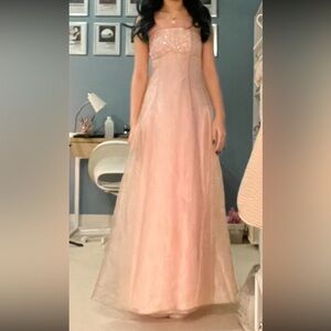 strapless pink dress- zum zum niki kivas